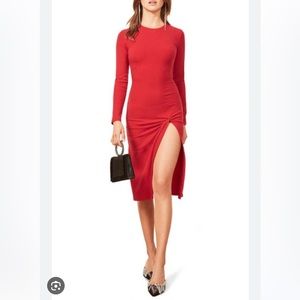 Piazza red dress by Reformation